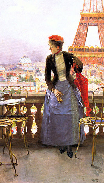 Lady at the Paris Exposition